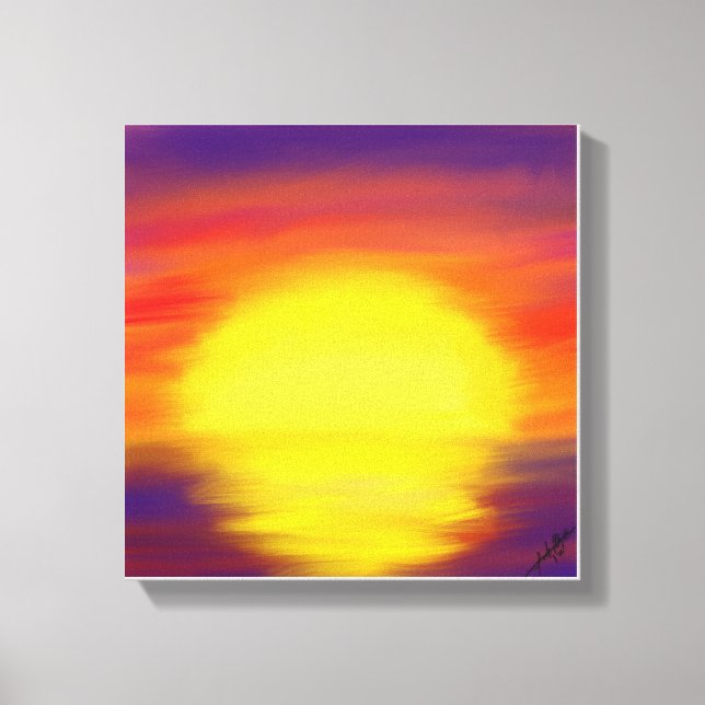 Sunset Canvas Painting (Front)
