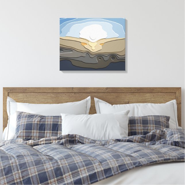 SUNSET CANVAS PRINT (Insitu(Bedroom))