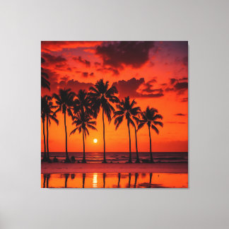 Sunset Canvas Print Wallpaper