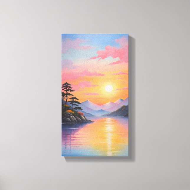 Sunset Canvas Wall Art (Front)
