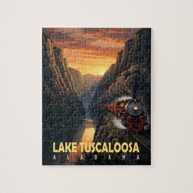 Sunset Canyon – Lake Tuscaloosa, Alabama Jigsaw Puzzle (Vertical)
