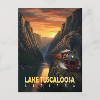 Sunset Canyon – Lake Tuscaloosa, Alabama Postcard