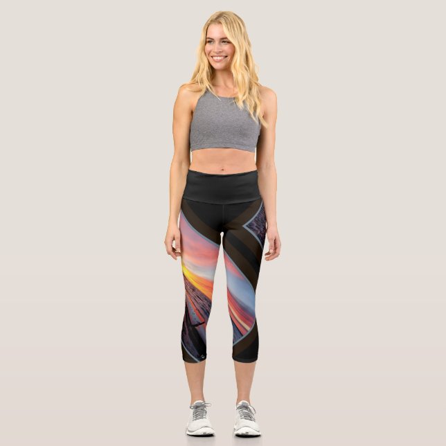 Sunset Capri's Capri Leggings (Front)