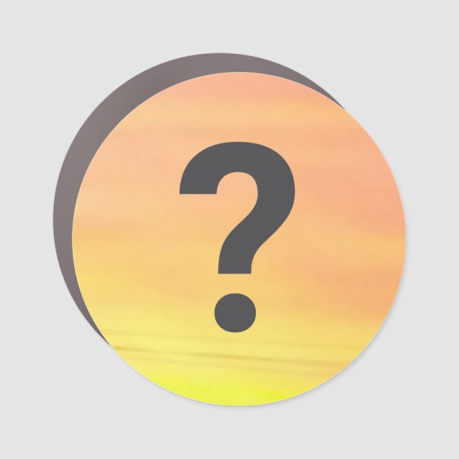 ? Sunset Car Magnet (Front)