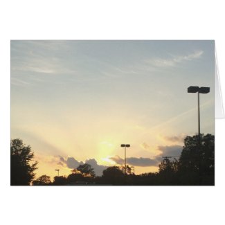 Sunset, card