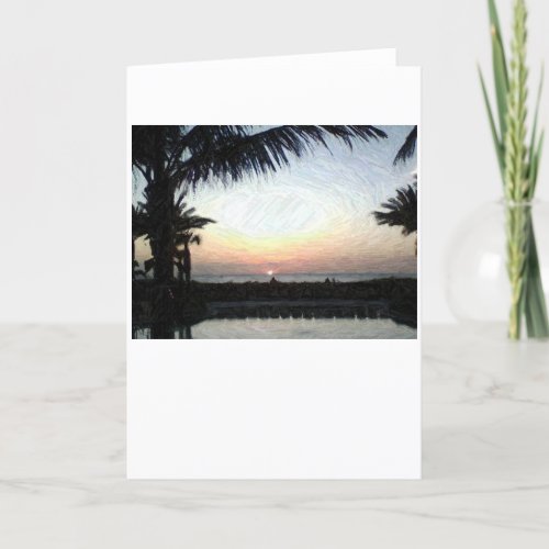 Sunset card