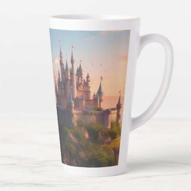 Sunset Castle (matching journal available) Latte Mug (Right)