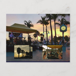 Sunset Celebration Postcard - Fort Myers Beach