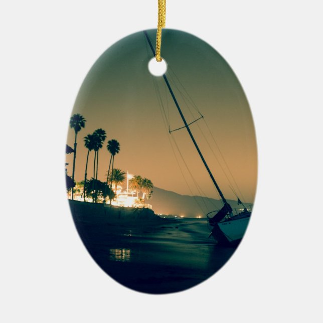 sunset ceramic ornament (Front)