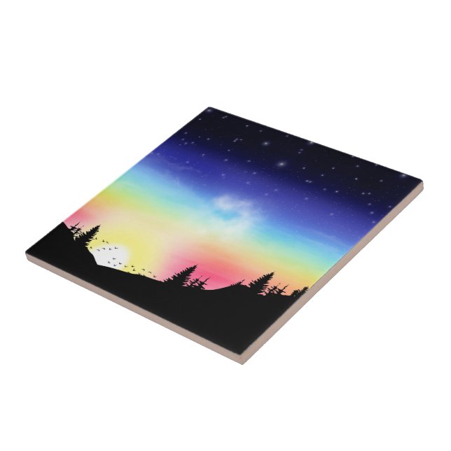 Sunset Ceramic Tile (Side)