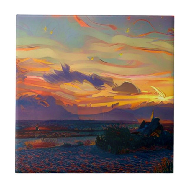 SUNSET CERAMIC TILE (Front)