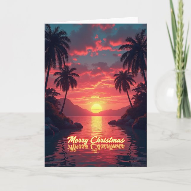 Sunset Christmas Card (Front)