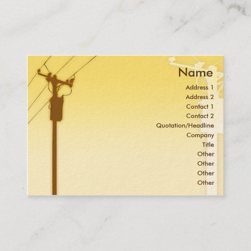 Customizable Sunset - Chubby Business Card