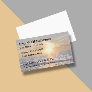 Sunset Church Business Cards