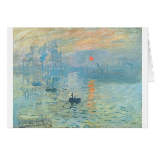 Sunset - Claude Monet Cards (Front Horizontal)