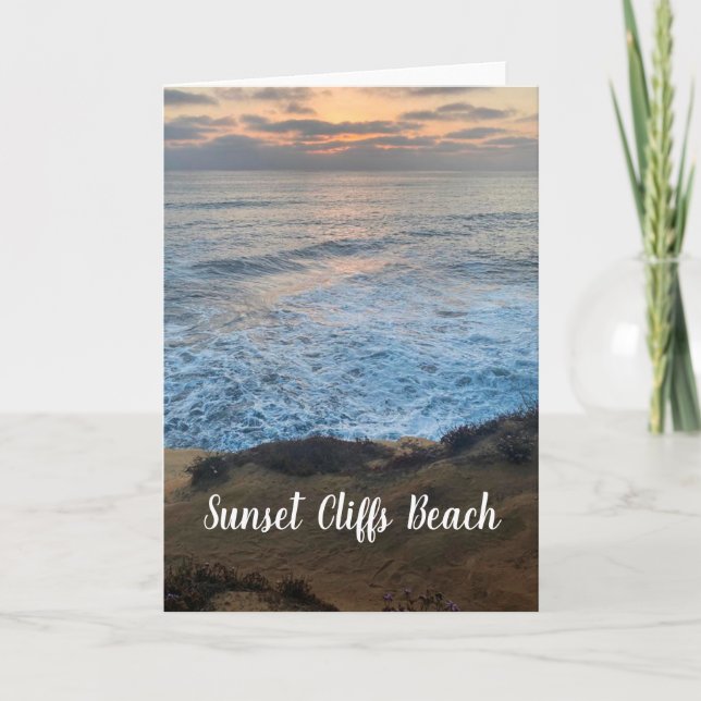Sunset Cliffs Beach Card (Front)