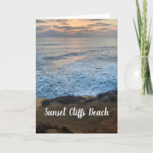 Sunset Cliffs Beach Card