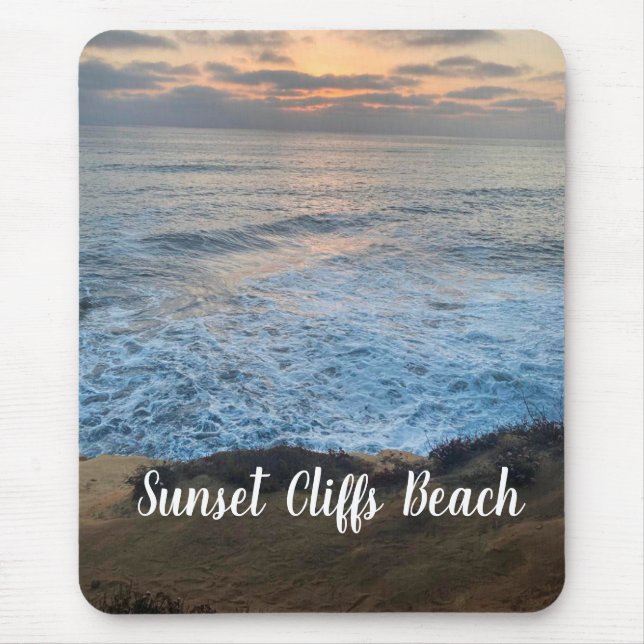 Sunset Cliffs Beach Mouse Pad (Front)