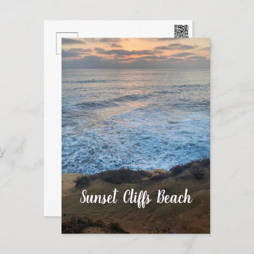 Sunset Cliffs Beach  Postcard