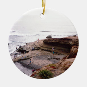 Sunset Cliffs San Diego Ceramic Ornament