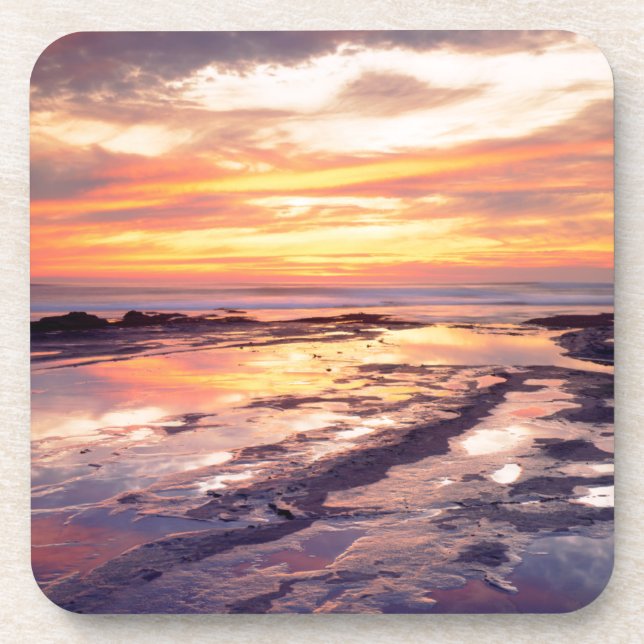 Sunset Cliffs tide pools Drink Coaster (Front)