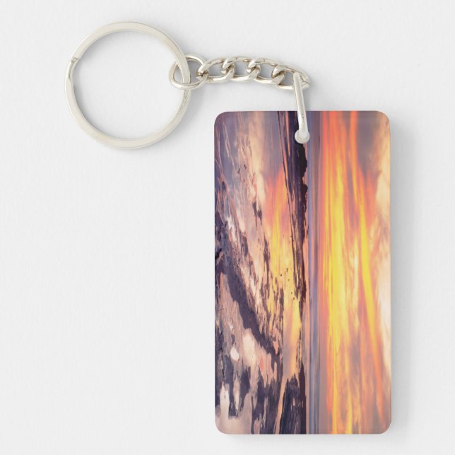 Sunset Cliffs tide pools Keychain (Front)