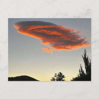 Sunset Cloud in Reno Nevada Postcard