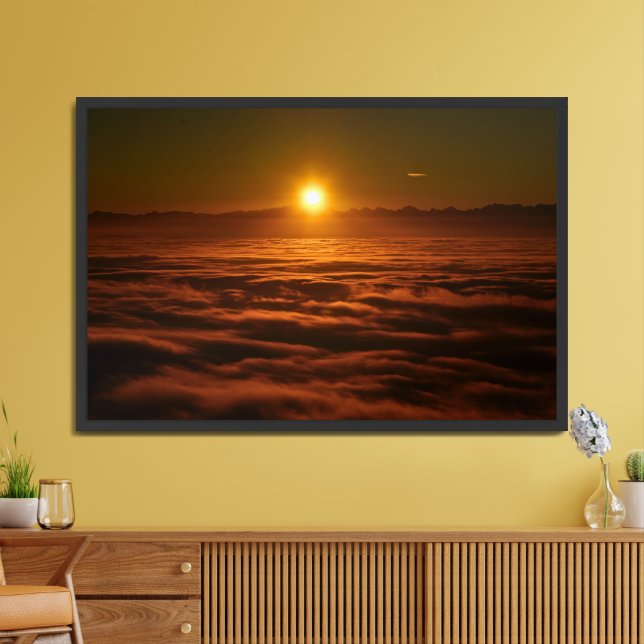 Sunset Cloud Matte Poster Print (Living Room)