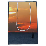 Sunset Clouds and Sailboat Medium Gift Bag