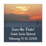 Sunset Clouds and Sailboat Save the Date