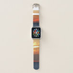 Sunset Clouds and Sailboat Seascape Apple Watch Band