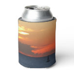 Sunset Clouds and Sailboat Seascape Can Cooler
