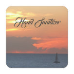 Sunset Clouds and Sailboat Seascape Hand Sanitizer Packet