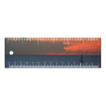 Sunset Clouds and Sailboat Seascape Ruler