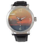 Sunset Clouds and Sailboat Seascape Watch