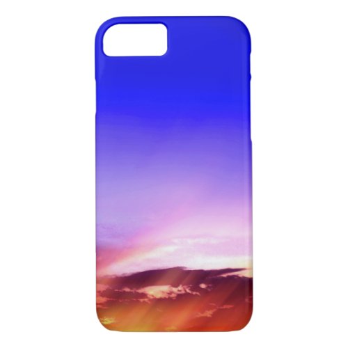 Sunset Clouds  Blue Sky iPhone 7 Case