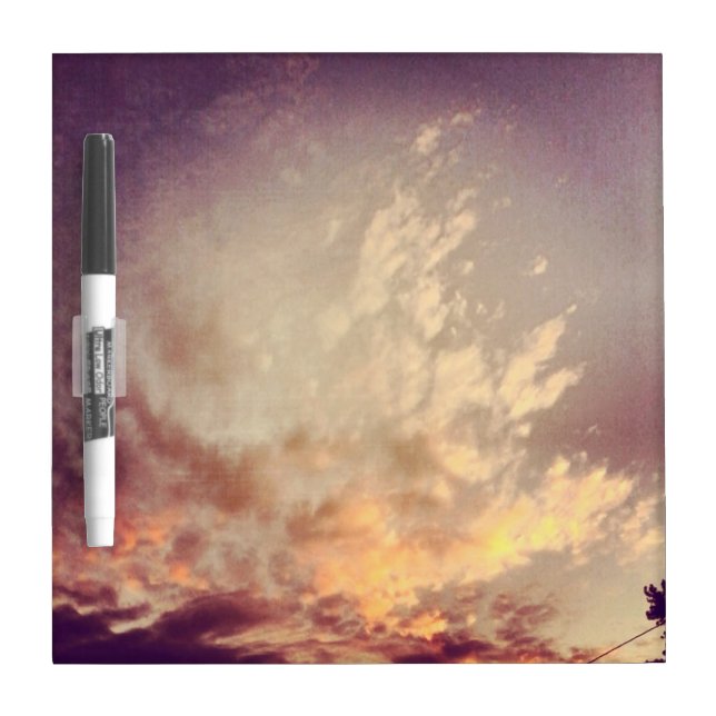 Sunset Clouds dry erase board 4 (Front)