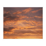 Sunset Clouds I Colorful Abstract Sky Photography Canvas Print