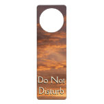 Sunset Clouds I Colorful Sky Photography Door Hanger