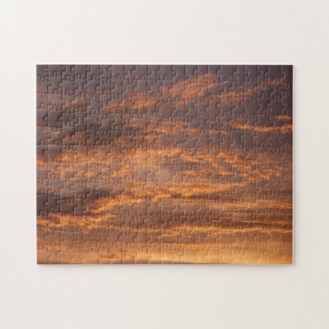 Sunset Clouds I Colorful Sky Photography Jigsaw Puzzle (Horizontal)