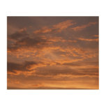 Sunset Clouds I Colorful Sky Photography Wood Wall Decor