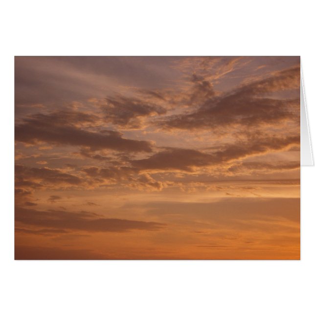 Sunset Clouds II Pastel Abstract Nature Cards (Front Horizontal)