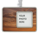 Sunset Clouds II Pastel Abstract Nature Christmas Ornament