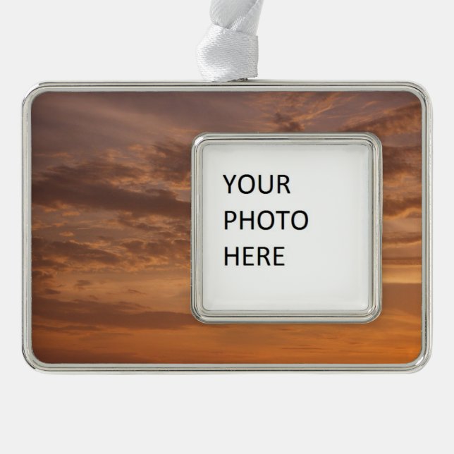 Sunset Clouds II Pastel Abstract Nature Christmas Ornament (Front)