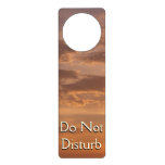 Sunset Clouds II Pastel Abstract Nature Door Hanger