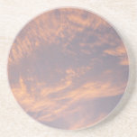Sunset Clouds II Pastel Abstract Nature Drink Coaster
