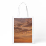 Sunset Clouds II Pastel Abstract Nature Grocery Bag