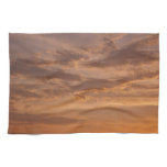 Sunset Clouds II Pastel Abstract Nature Kitchen Towel