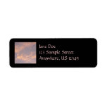 Sunset Clouds II Pastel Abstract Nature Label