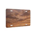 Sunset Clouds II Pastel Abstract Nature License Plate